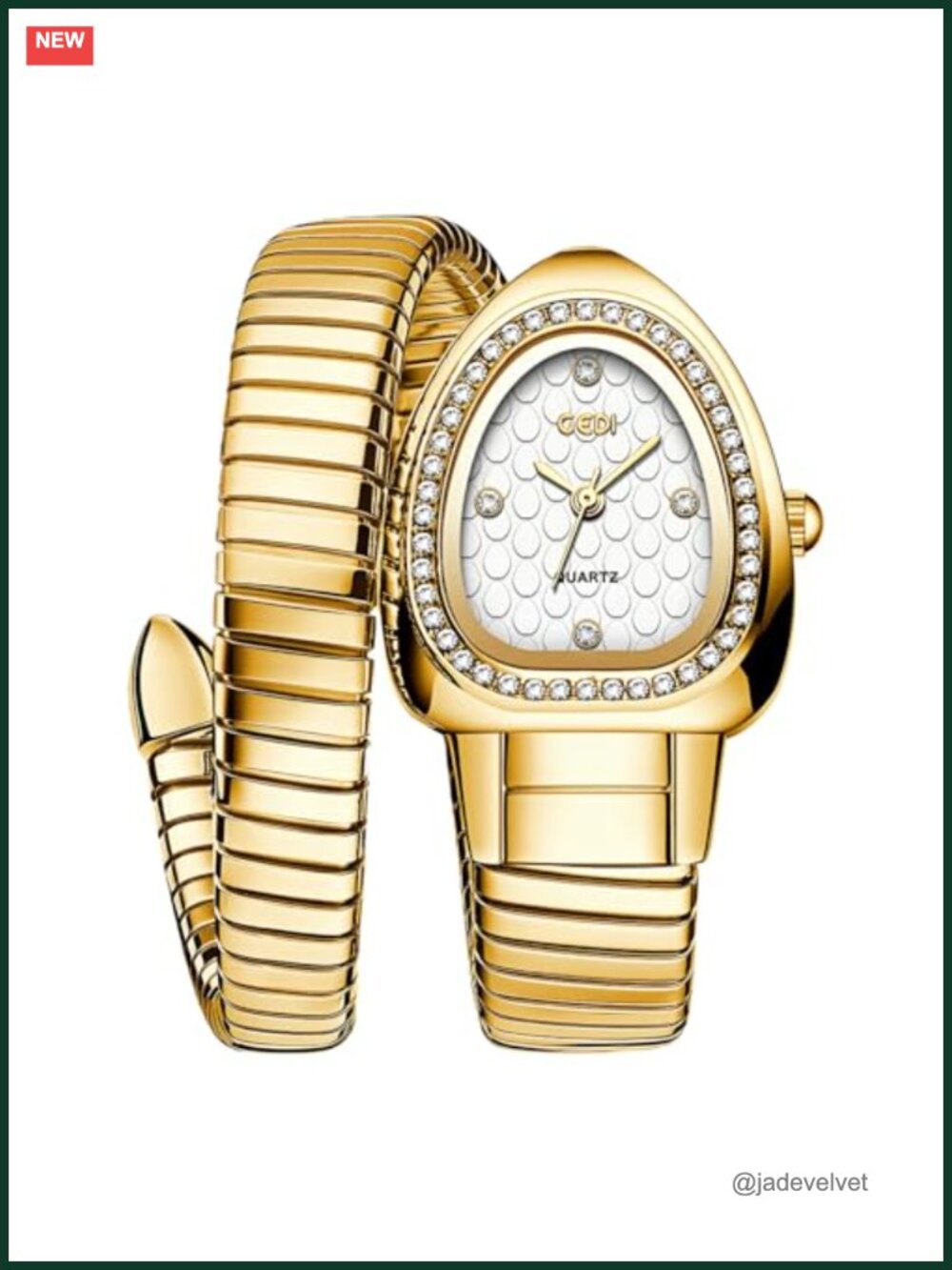 Snake Bracelet Bangle Watch for Women Quartz Wristwatch Dress Gift